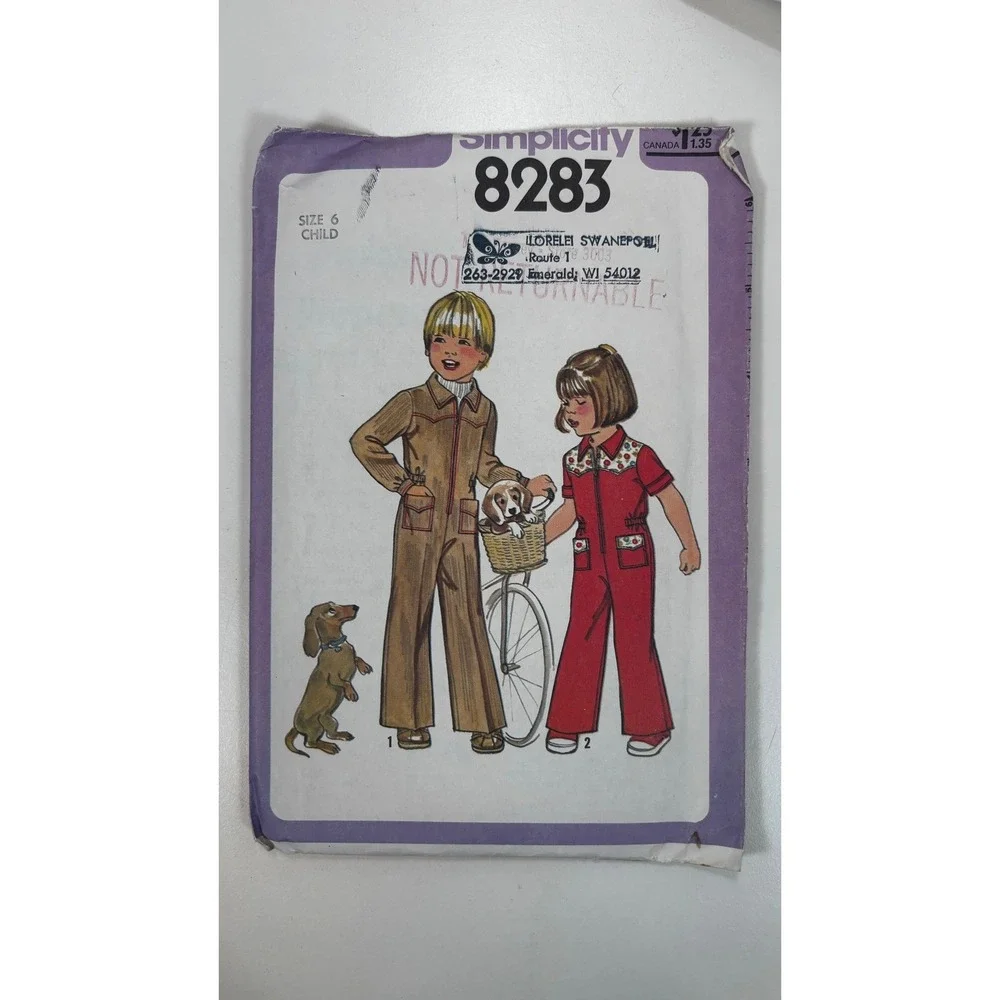 6 Vintage 1970s Sewing Patterns Butterick Simplicity Vogue Kids Size 5 6 Lot